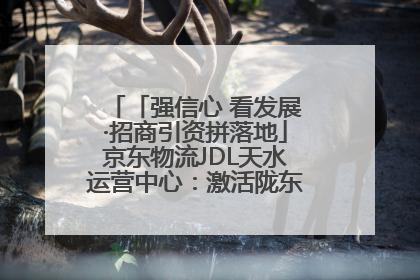 「强信心 看发展·招商引资拼落地」京东物流JDL天水运营中心：激活陇东南区域经济新引擎